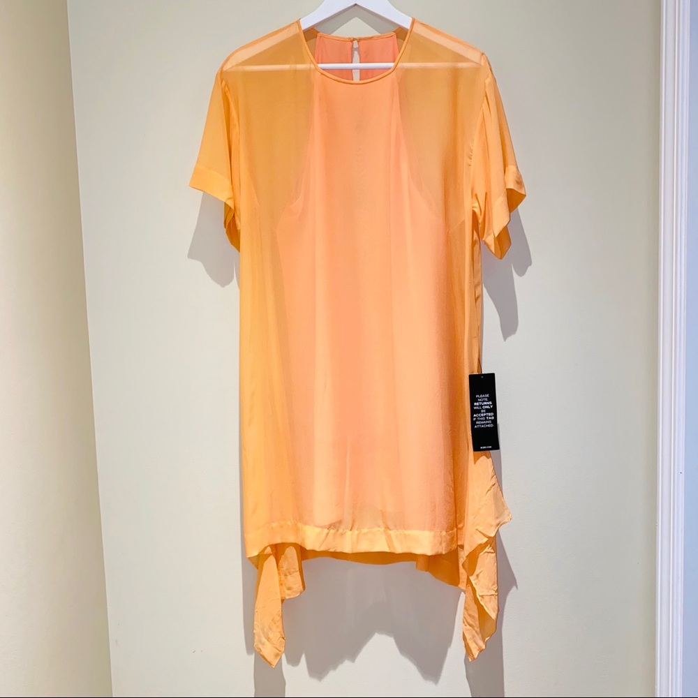 BCBG Maxazria Sharon Silk Chiffon Shift Dress